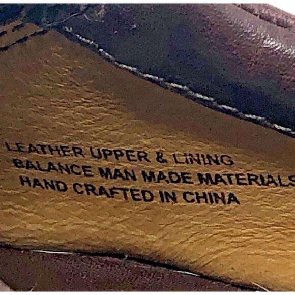 Born Moc Toe Leather Loafer Womens 6.5 Slip On Flat Dark Opanka Contrast Stitch - Picture 12 of 14